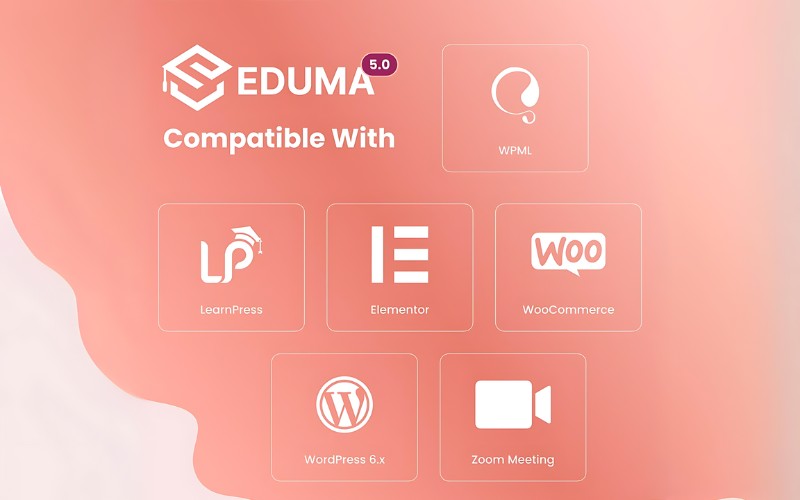 Eduma Theme tích hợp nhiều nền tảng, phần mềm khác nhau